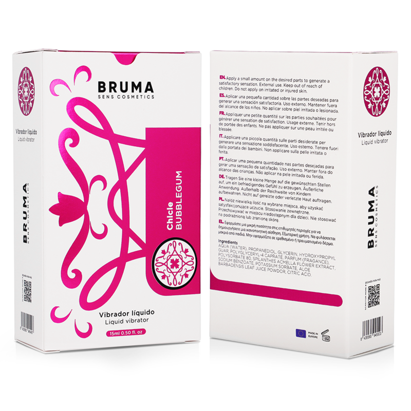 Bruma Liquido Bubblegum Ultra Scorrevole 15 - Accessorio intimo - vista frontale