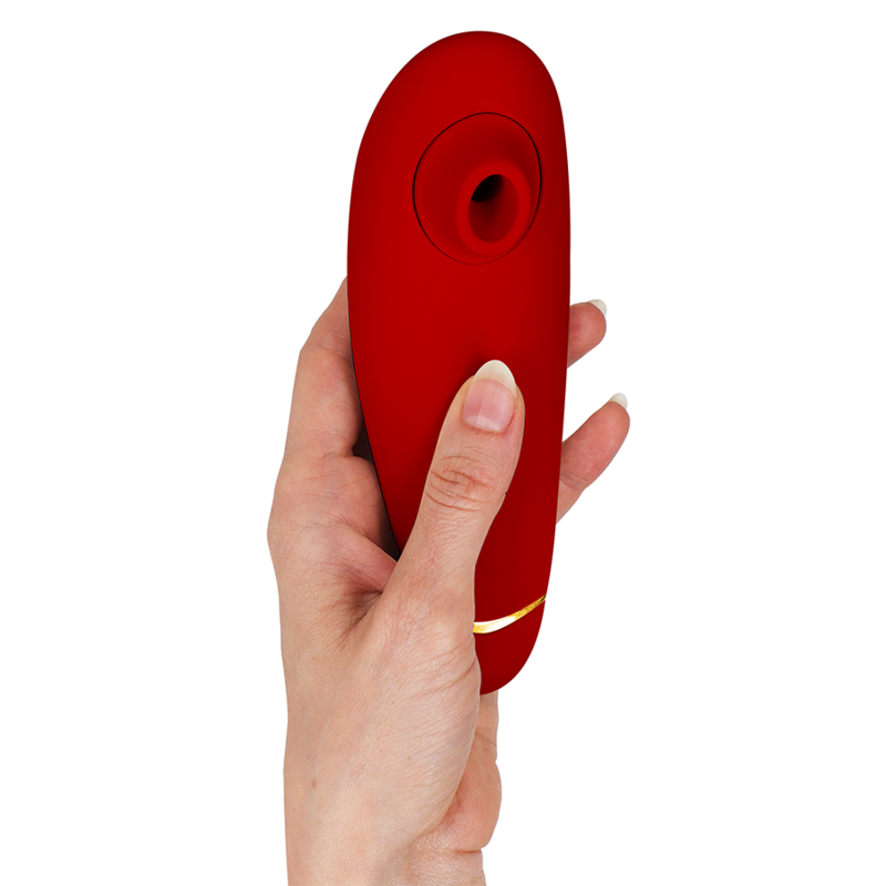 Womanizer Premium 2 - Massaggiatore ad aria pulsata, colore bordeaux - nella confezione
