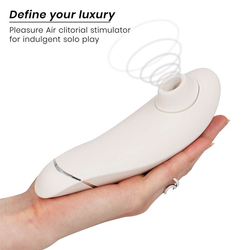 Womanizer Premium 2 - Massaggiatore ad aria pulsata, colore grigio caldo - dettaglio