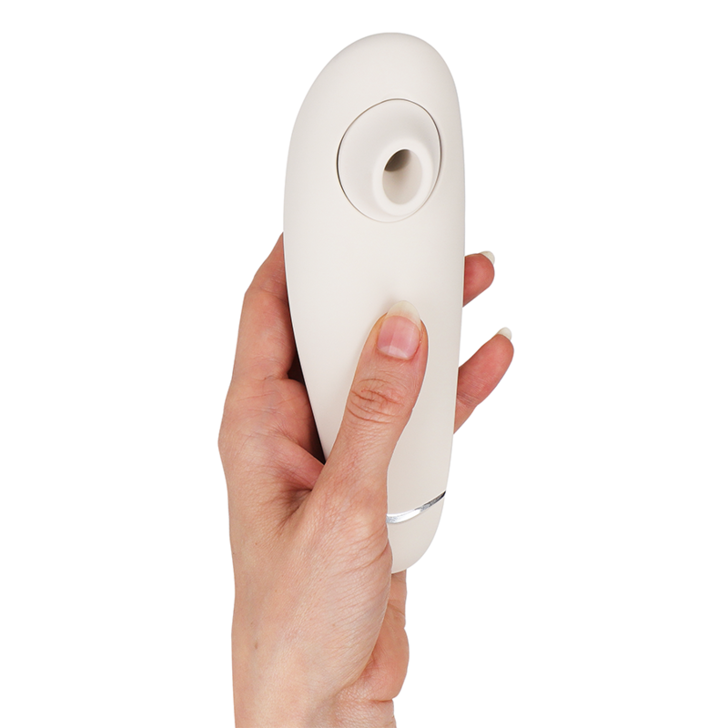 Womanizer Premium 2 - Massaggiatore ad aria pulsata, colore grigio caldo - nella confezione