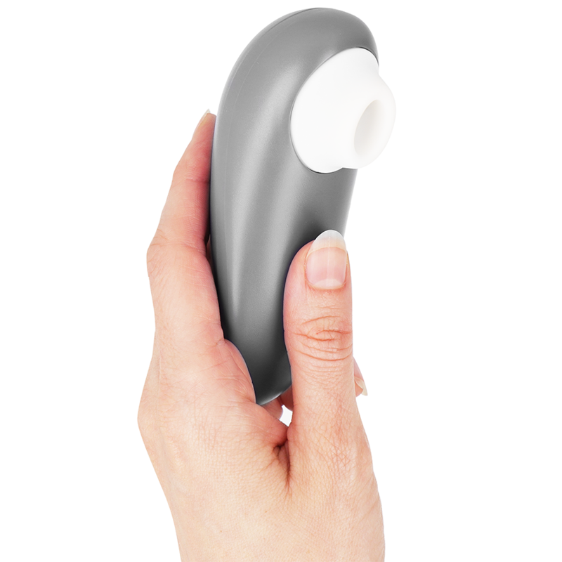 Womanizer Starlet 3 - Massaggiatore, colore grigio - in mano per le dimensioni