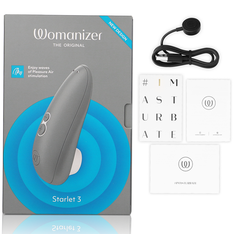 Womanizer Starlet 3 - Massaggiatore, colore grigio - vista laterale