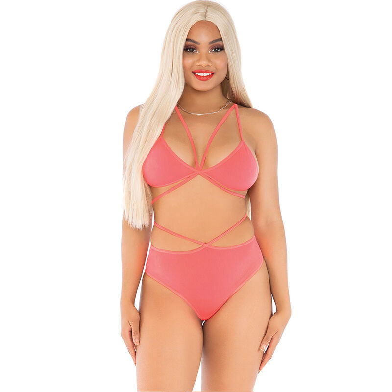 Leg Avenue Top - Completo intimo, colore corallo