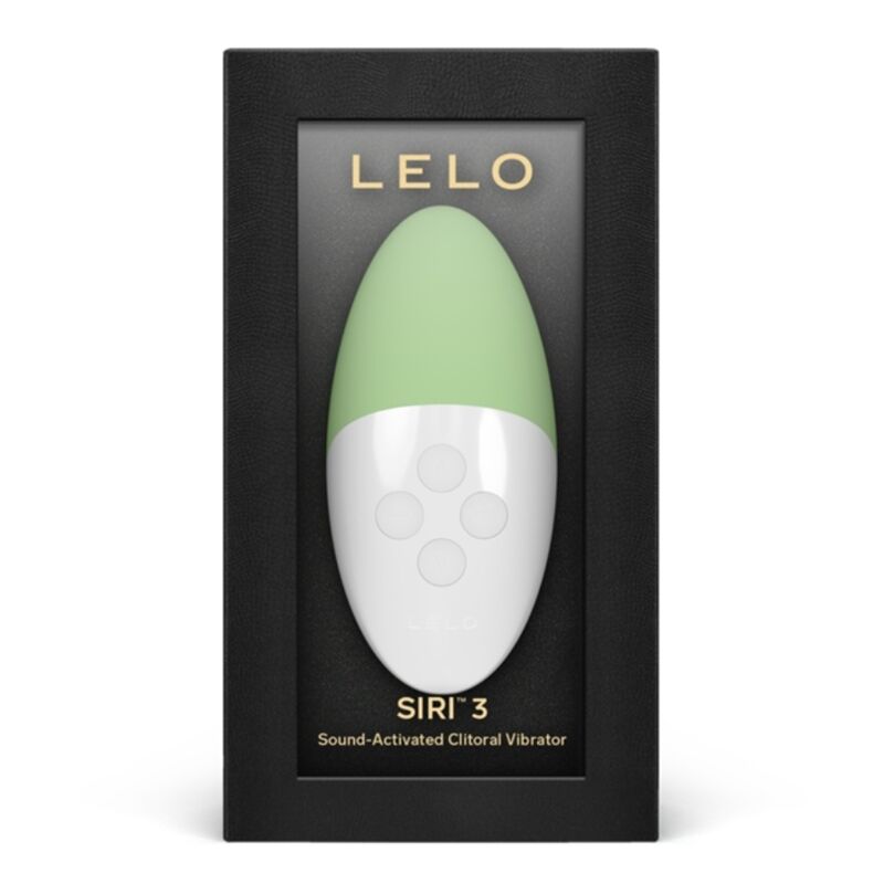 LELO Siri 3 - Massaggiatore esterno, colore crema pistacchio - vista laterale
