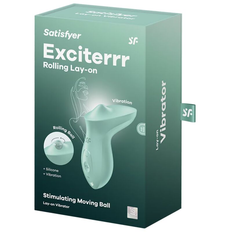 Satisfyer Exciterrr - Massaggiatore esterno - in mano per le dimensioni