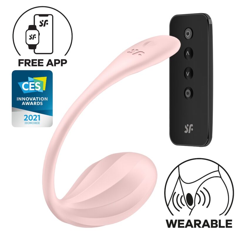 Satisfyer Ribbed Petal - Massaggiatore con app, colore standard