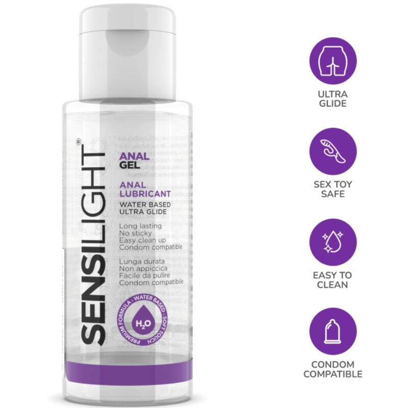Intimateline Gel Scorrevole Sensilight 30 30 ml - Lubrificante, kit da 3 - vista laterale