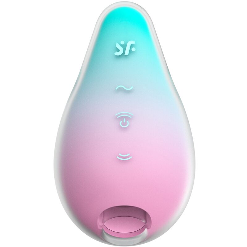 Satisfyer Mermaid Vibes - Massaggiatore ad aria pulsata, colore menta - vista laterale