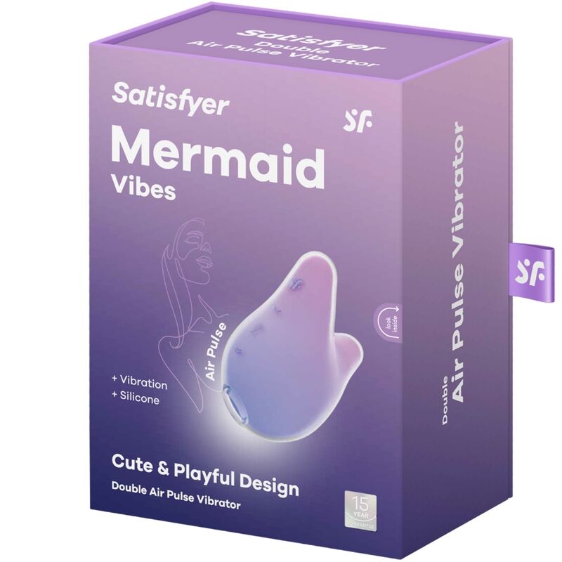 Satisfyer Mermaid Vibes - Massaggiatore ad aria pulsata, colore viola - retro