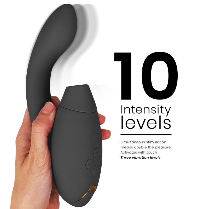 Womanizer Duo 2 - Massaggiatore ad aria pulsata, colore nero - retro