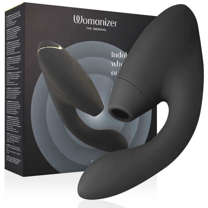 Womanizer Duo 2 - Massaggiatore ad aria pulsata, colore nero