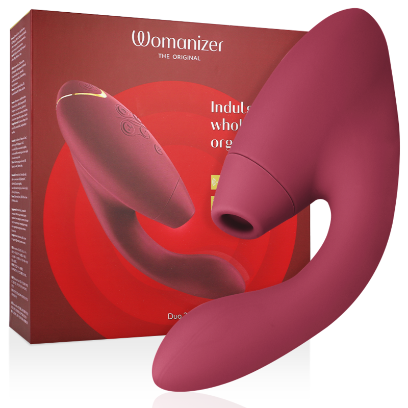 Womanizer Duo 2 - Massaggiatore ad aria pulsata, colore bordeaux