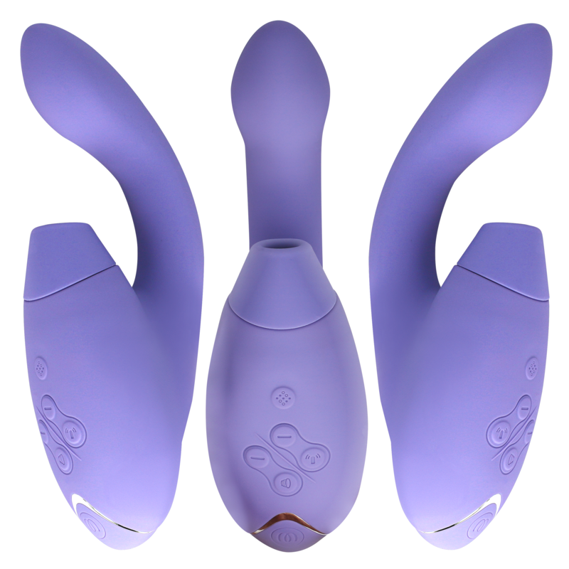 Womanizer Duo 2 - Massaggiatore ad aria pulsata, colore lilla - vista frontale