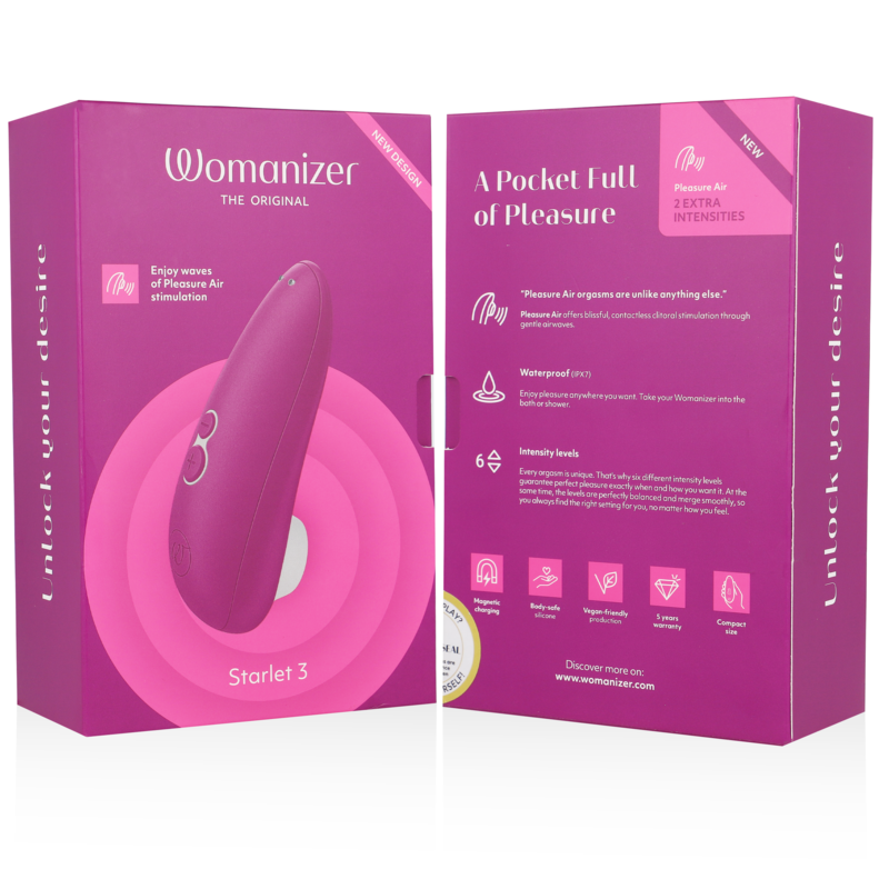 Womanizer Starlet 3 - Massaggiatore, colore viola - vista frontale