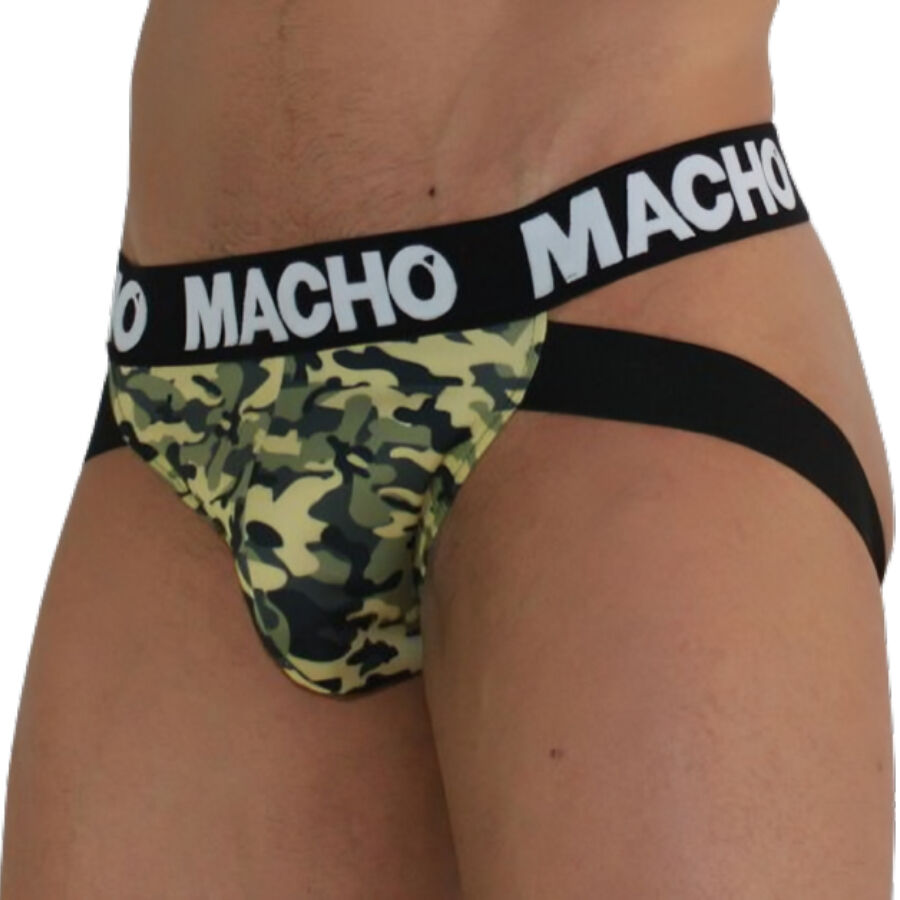 Macho Mx28mr Jock Militare - Accessorio intimo, colore verde - vista laterale