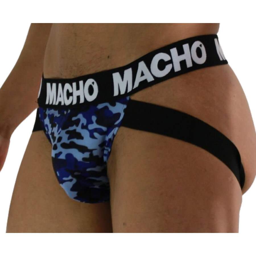 Macho Mx28mr Jock Militare - Accessorio intimo, colore blu - vista laterale