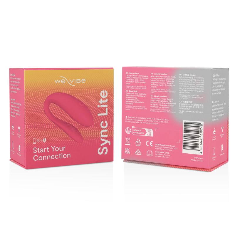 We-Vibe Sync Lite - Massaggiatore esterno, colore rosa - retro