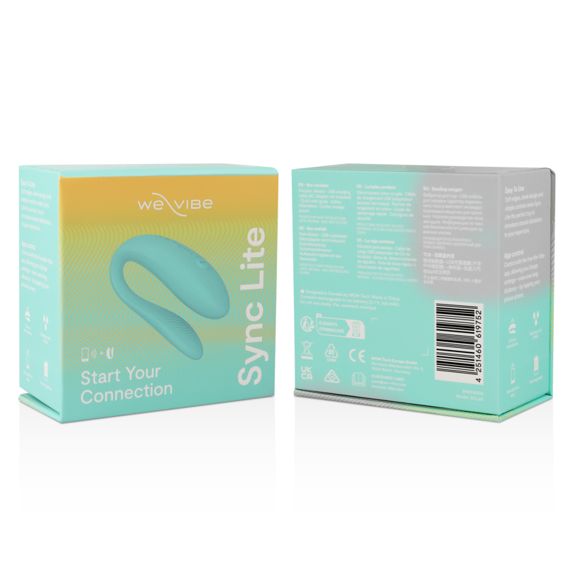 We-Vibe Sync Lite - Massaggiatore esterno, colore turchese - retro