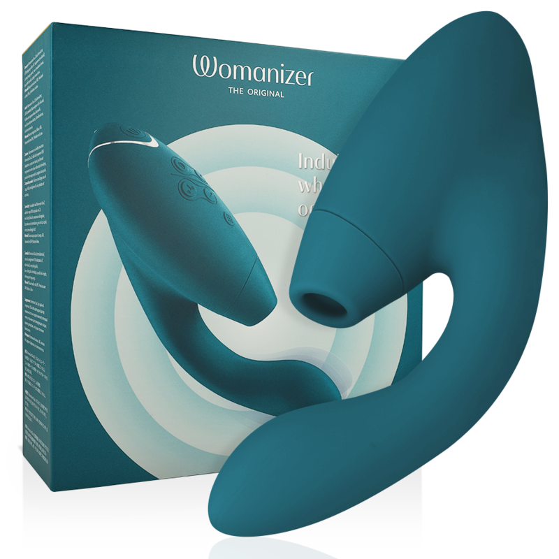Womanizer Duo 2 - Massaggiatore ad aria pulsata, colore blu petrol