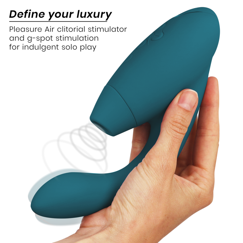 Womanizer Duo 2 - Massaggiatore ad aria pulsata, colore blu petrol - nella confezione