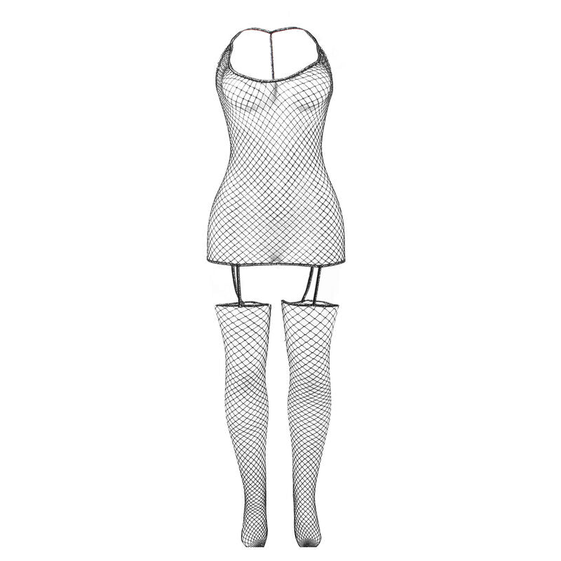 Subblime Rete Lucido - Bodystocking - in mano per le dimensioni