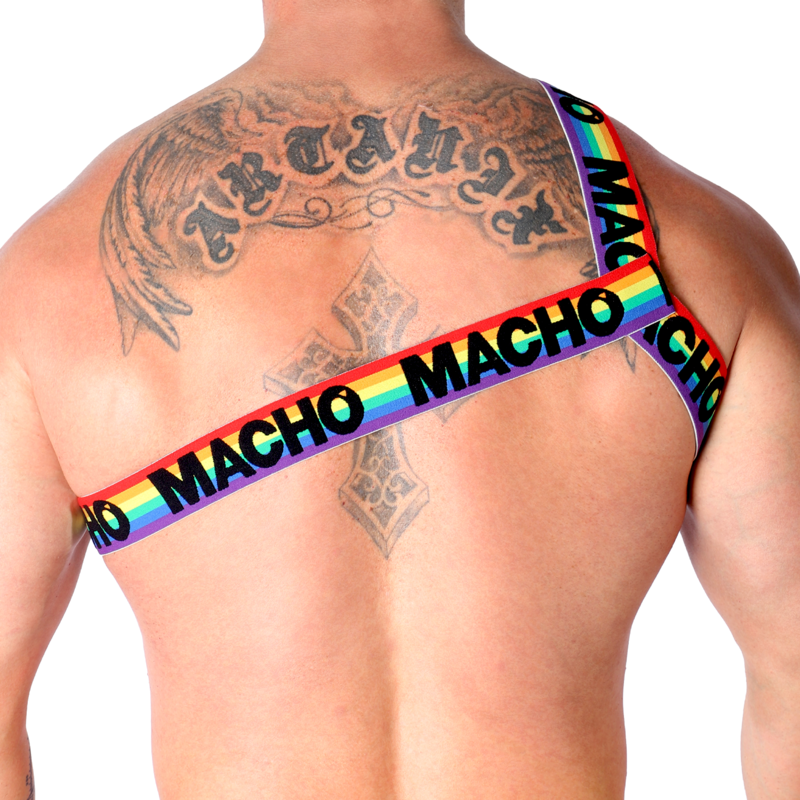 Macho Pettorina Romana Gialla - Accessorio intimo, colore multicolore - vista laterale