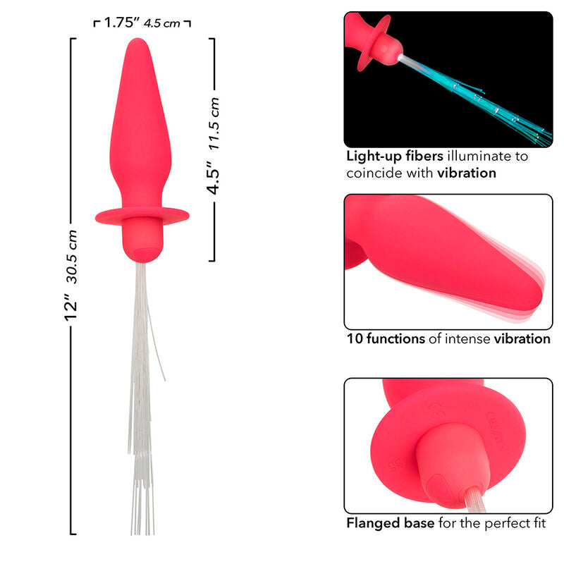 Calexotics Southern Lights Light UP Plug 10 - Accessorio intimo, colore rosa - retro