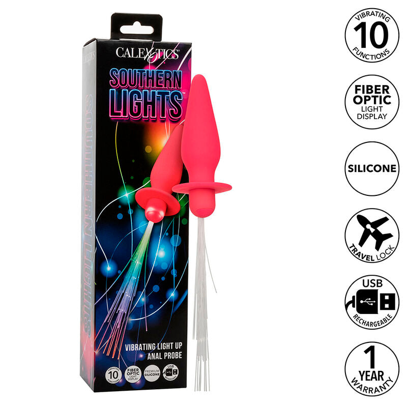 Calexotics Southern Lights Light UP Plug 10 - Accessorio intimo, colore rosa