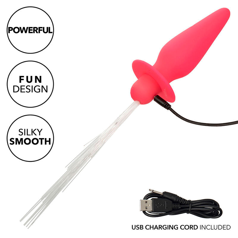 Calexotics Southern Lights Light UP Plug 10 - Accessorio intimo, colore rosa - vista frontale
