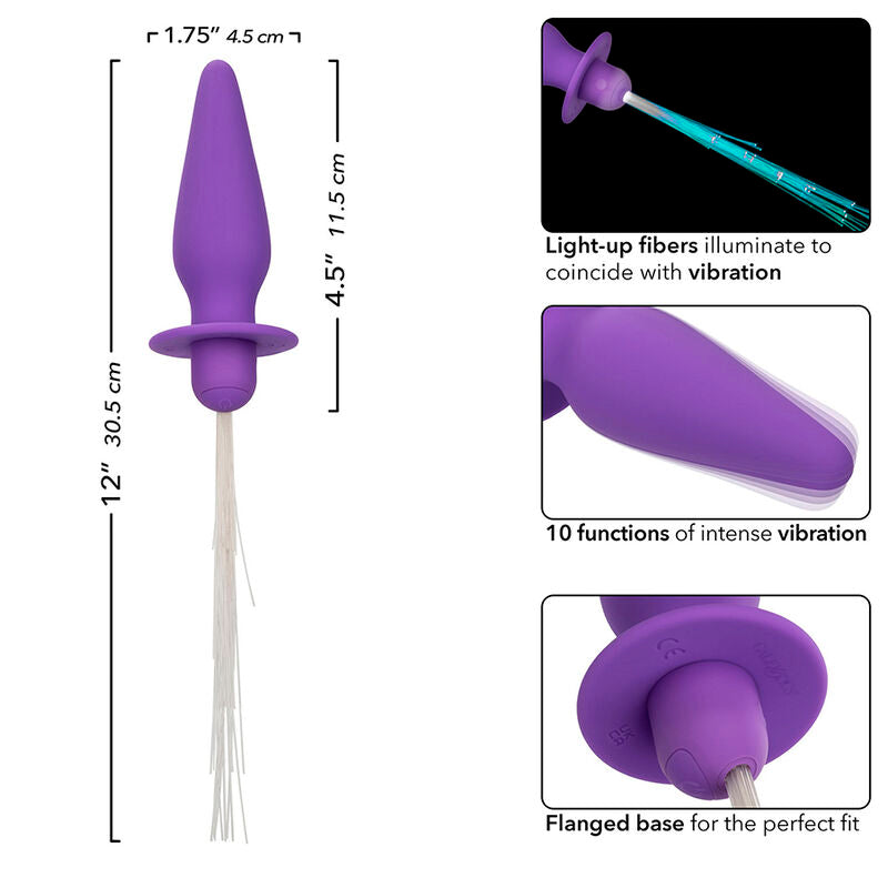 Calexotics Southern Lights Light UP Plug 10 - Accessorio intimo, colore viola - retro