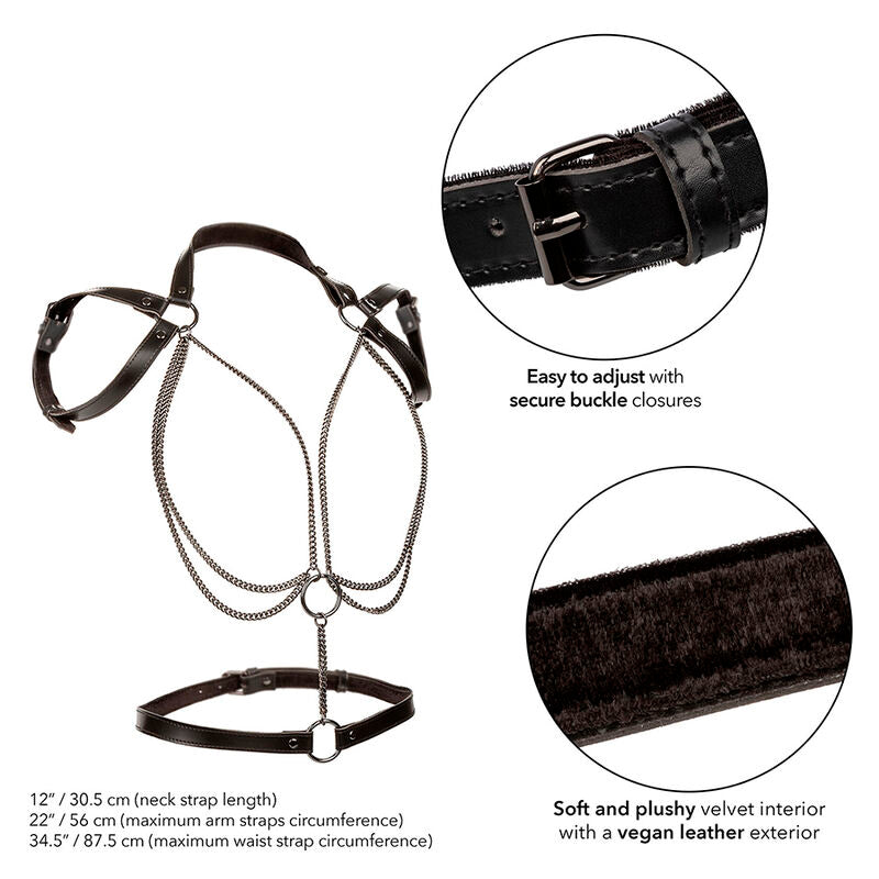 Calexotics Euphoria Multichain Halter Harness Premium - Accessorio intimo - dettaglio