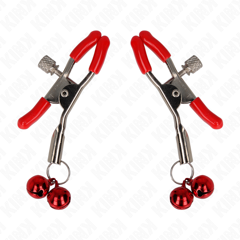 Kink Pinza - Accessorio intimo, colore capezzoli campana rossa 6 - vista laterale