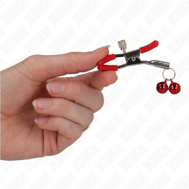 Kink Pinza - Accessorio intimo, colore capezzoli campana rossa 6 - dettaglio