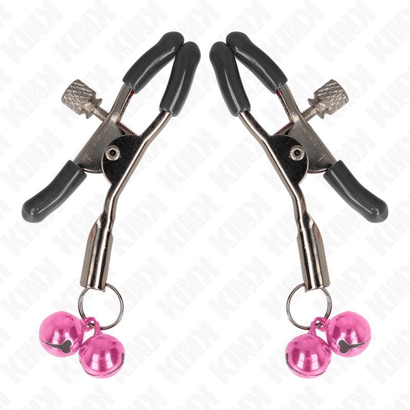 Kink Morsetto - Accessorio intimo, colore capezzoli campana rosa - vista laterale