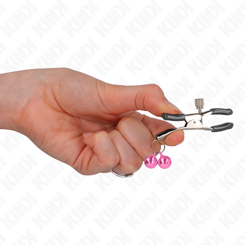 Kink Morsetto - Accessorio intimo, colore capezzoli campana rosa - nella confezione
