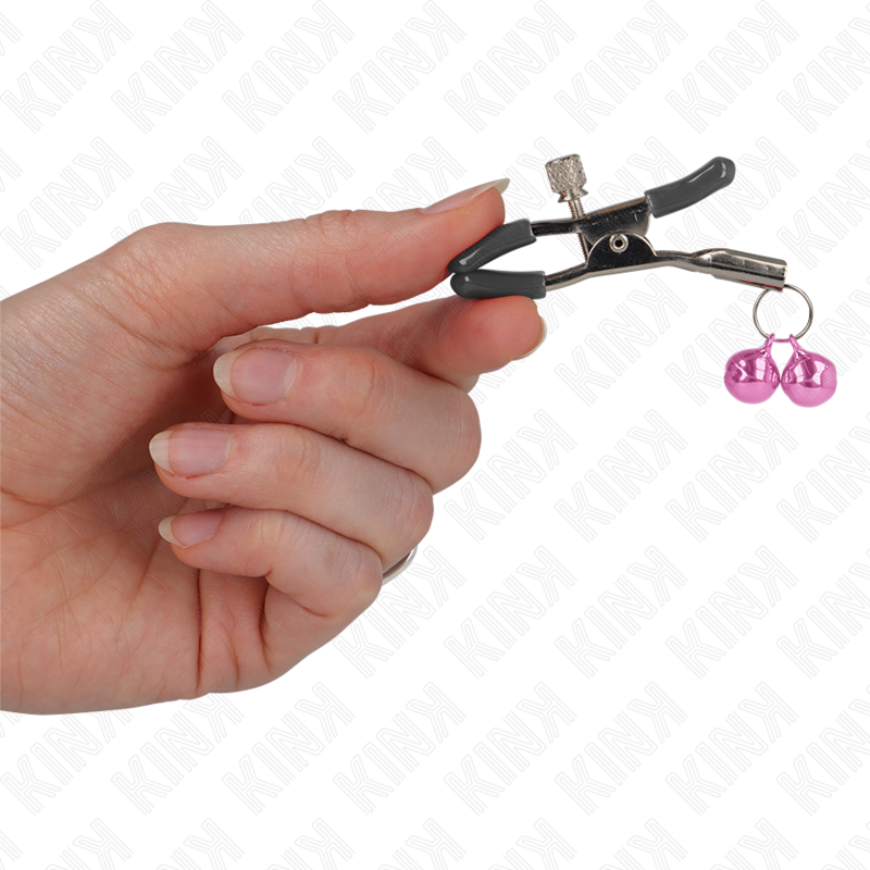 Kink Morsetto - Accessorio intimo, colore capezzoli campana rosa - dettaglio