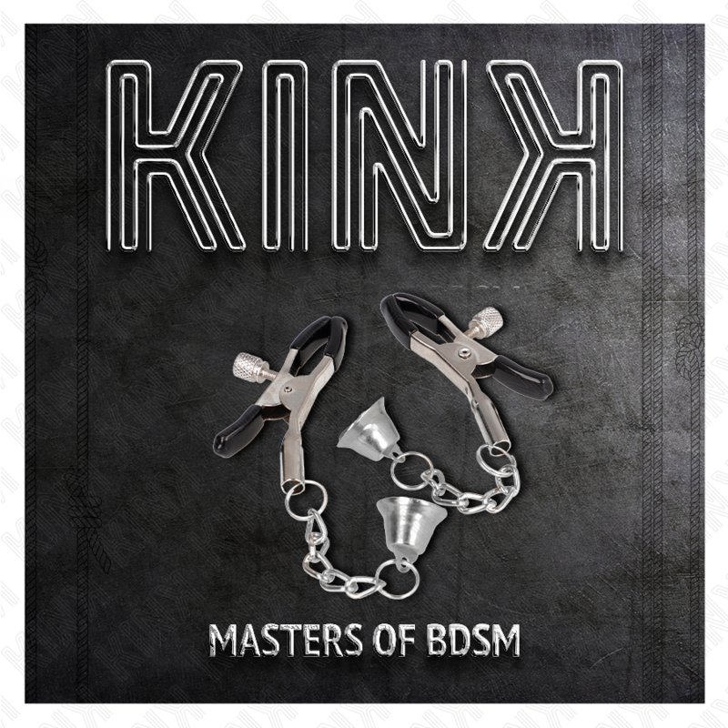 Kink Morsetti - Accessorio intimo, colore ciondolo campanella argento 6 cm - in mano per le dimensioni