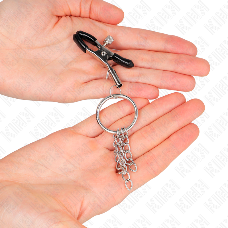 Kink Morsetto - Accessorio intimo, colore capezzolo o ring catenella argento - dettaglio