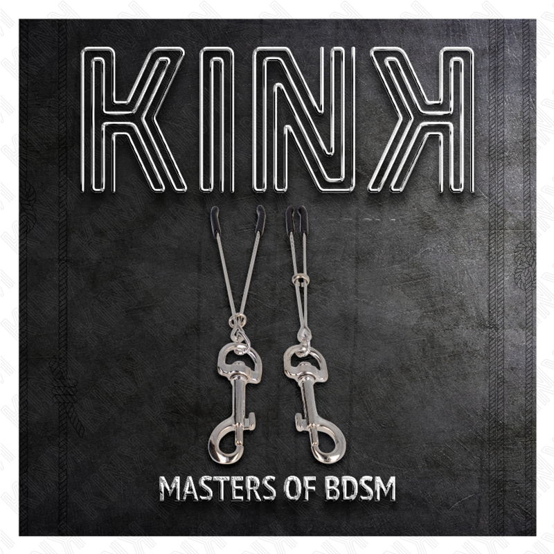 Kink Pinza - Accessorio intimo, colore capezzoli gancio sottile argento 7 - in mano per le dimensioni