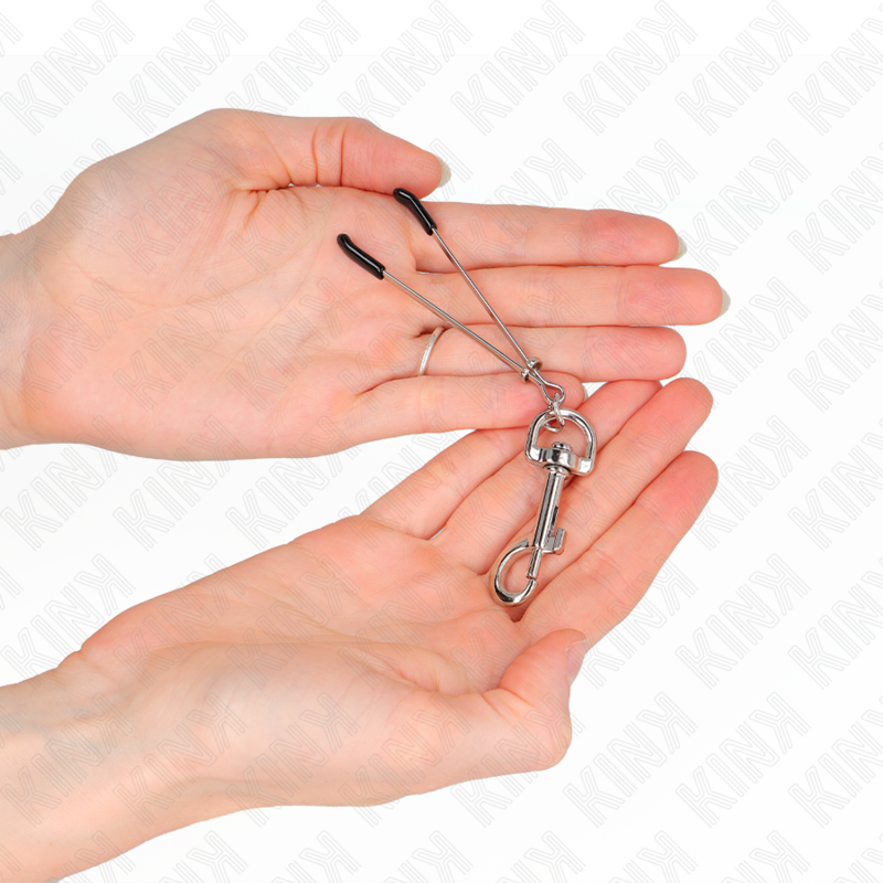 Kink Pinza - Accessorio intimo, colore capezzoli gancio sottile argento 7 - dettaglio