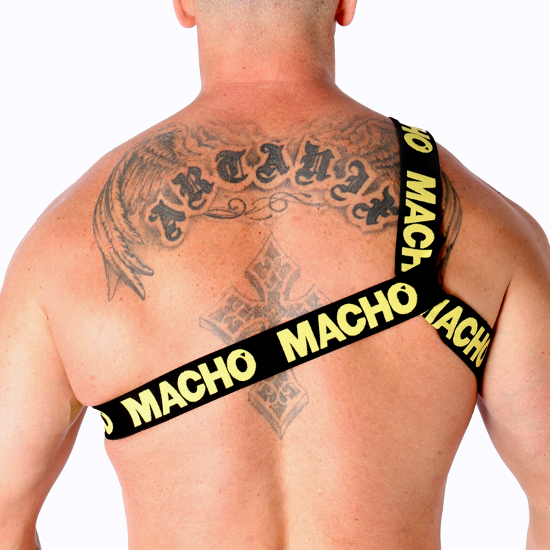 Macho Pettorina Romana Gialla - Accessorio intimo, colore giallo - nella confezione