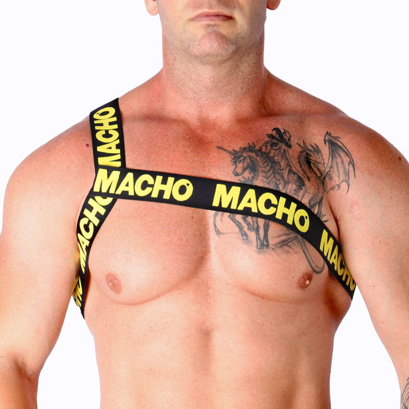 Macho Pettorina Romana Gialla - Accessorio intimo, colore giallo