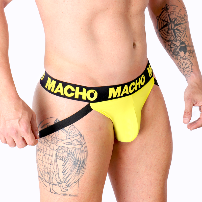 Macho Mx25a Jock Lycra Giallo - Accessorio intimo - vista laterale