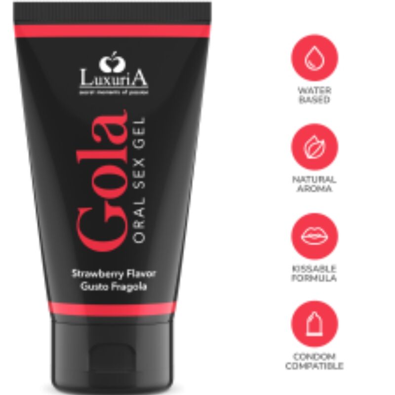 Intimateline Luxuria Gel - Accessorio intimo, colore fragola - nella confezione