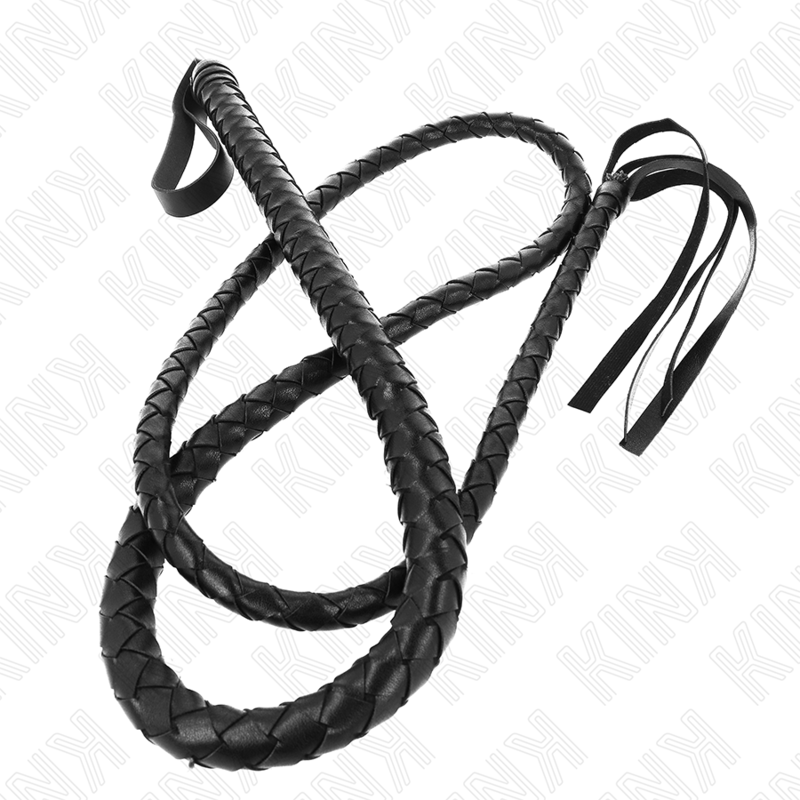 Kink Frusta Serpente Lunga - Accessorio intimo, colore nera - vista laterale