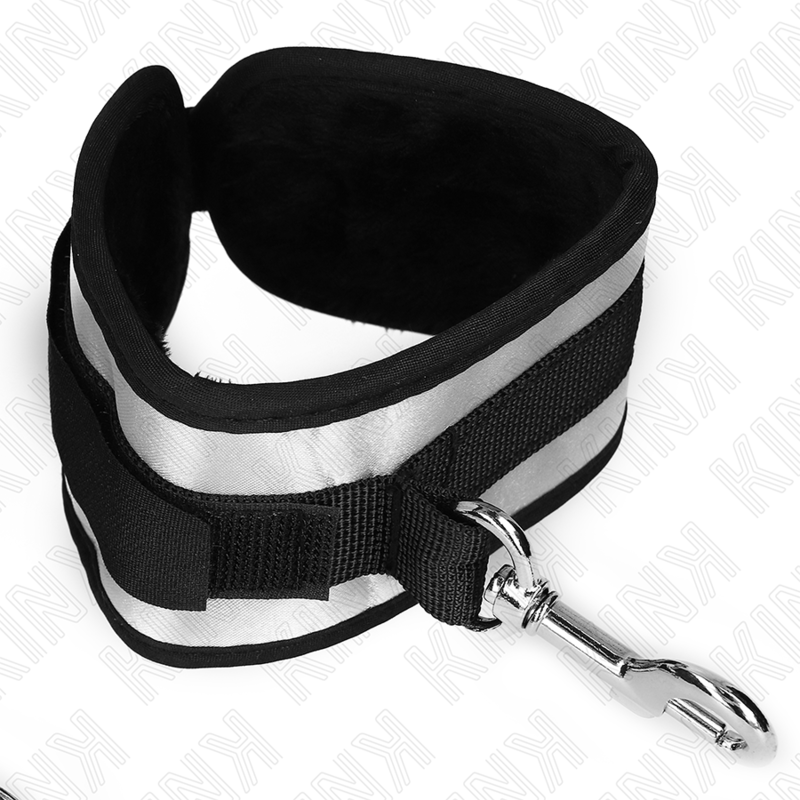 Kink Polsini - Accessorio intimo, colore neoprene grigio 23 x 5 cm - vista laterale