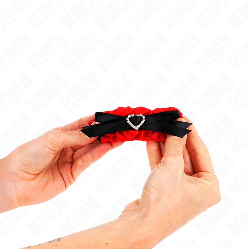 Kink Polso - Accessorio intimo, colore dettagli cuore rosso regolabile 22 35 cm - nella confezione