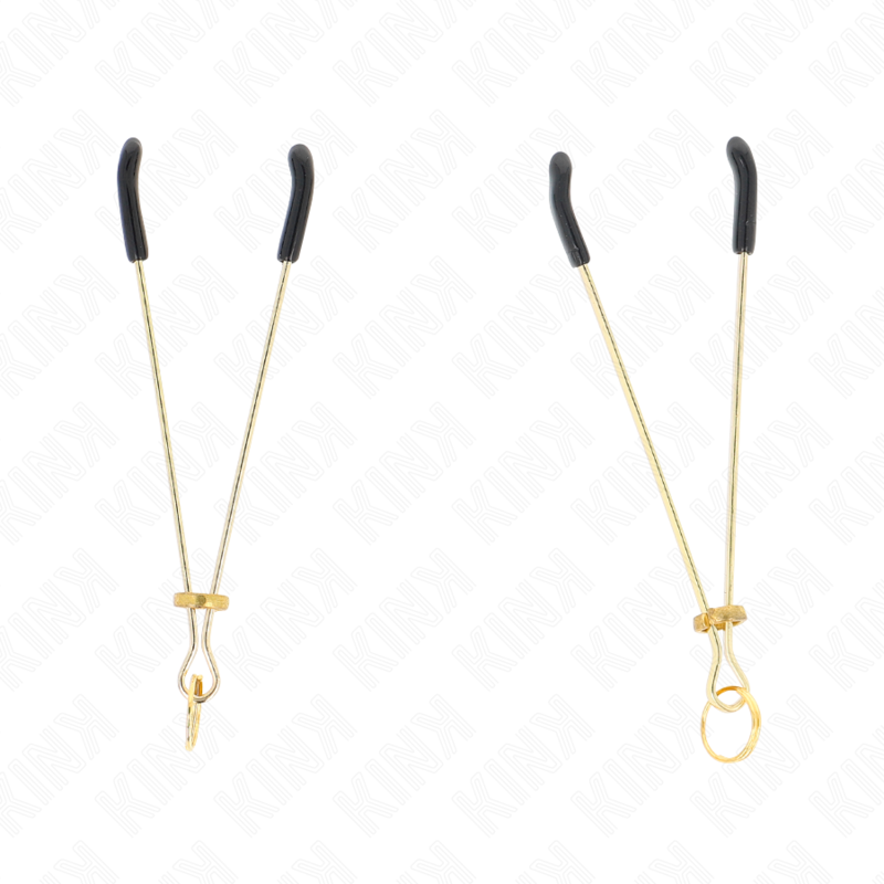 Kink Pinze - Accessorio intimo, colore capezzoli sottili oro 7 cm