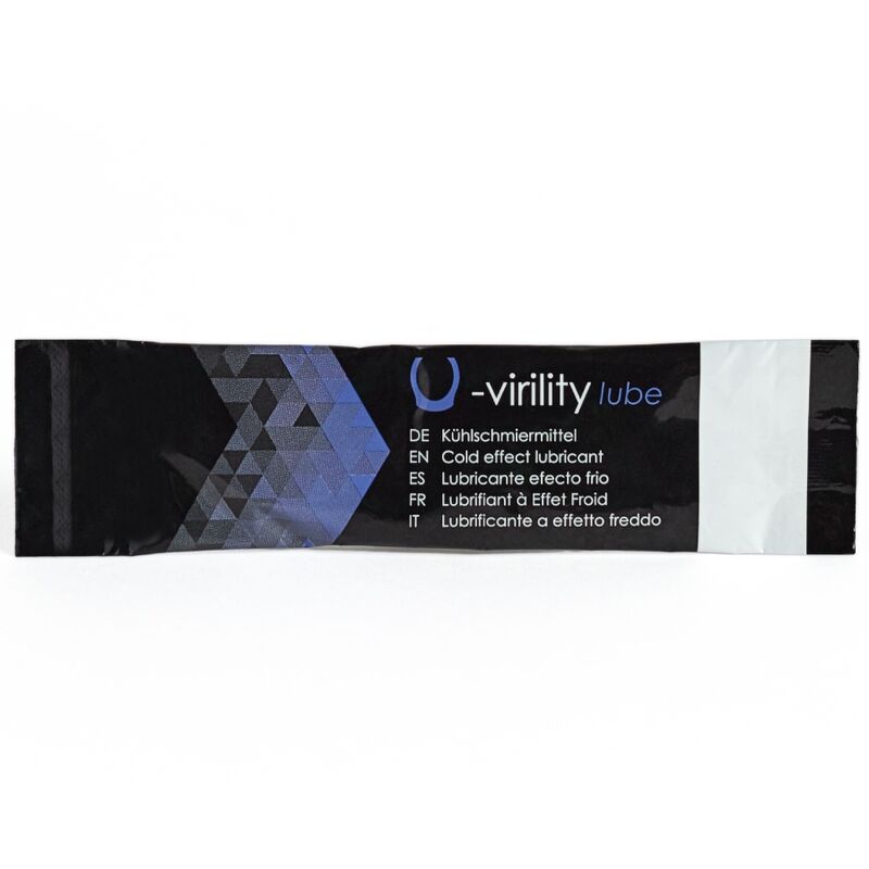500 Cosmetics Virility Lube 5 ml - Lubrificante, kit da 3 - vista laterale