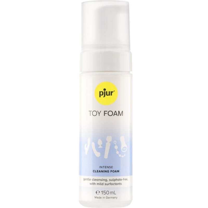 Pjur Toy Foam 150 ml - Detergente per toy intimi, kit da 3